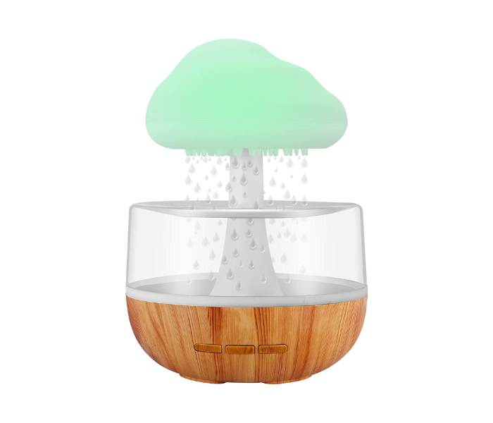 Rain Cloud Air Humidifier Aromatherapy With 7 Colours LED Lights And Raindrops Sound for Relaxing Sleep, Office, Bedroom, Rooms | JPN4820