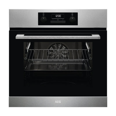 AEG | Built in Electric Oven 60 cm Black Stainless Steel | BCK431111M