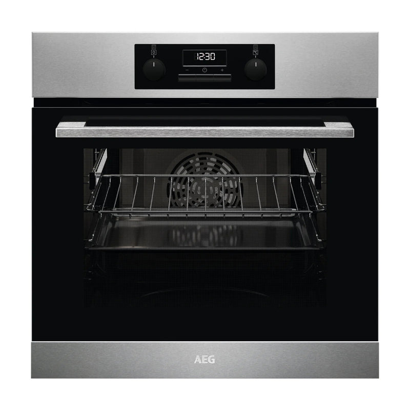 AEG | Built in Electric Oven 60 cm Black Stainless Steel | BCK431111M