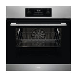 AEG | Built in Electric Oven 60 cm Black Stainless Steel | BCK431111M