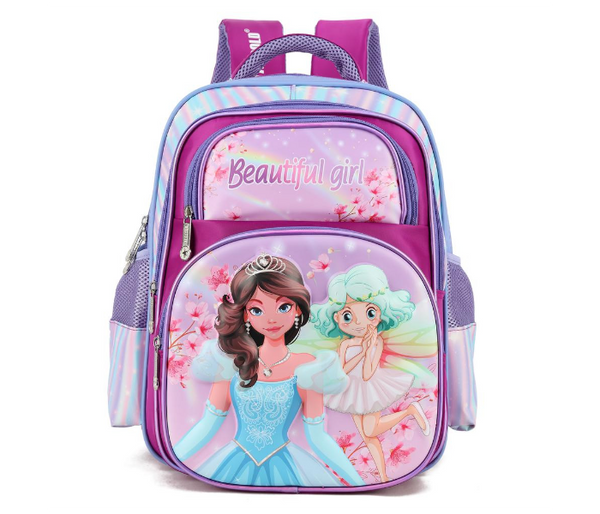 STARGOLD Premium Large Kids Backpack 16 Inch- 3D Cartoon And Hero Design, 41 x 31 x 25 cm - SG-BP223 Purple 2 | JPO6443
