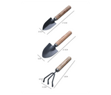 Galaxy Ocean 3 Pieces Garden Tool Set - Black and Brown | JPL4495
