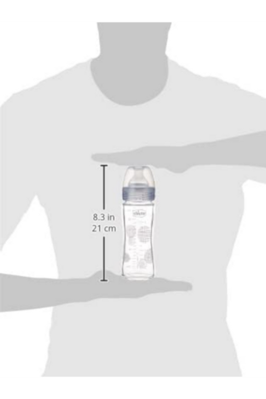 CHICCO | Baby Well Being Glass bottle Unisex - 240ML - Slow Flow - Silicone | 28721300000
