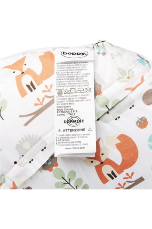 CHICCO | Boppy Pillow With Cotton Slipcover - Modern Woodland | 5079902060000