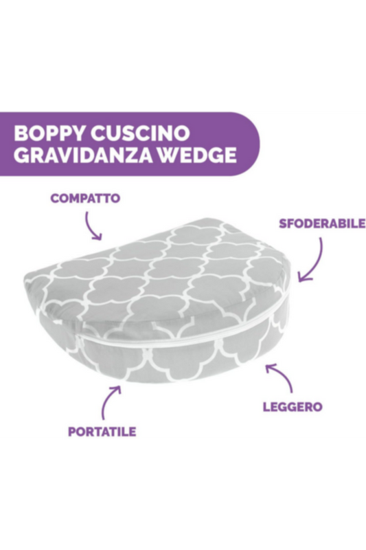CHICCO | Boppy Pregnancy Pillow Wedge - Glacier | 8079925440000