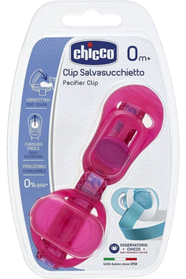 CHICCO | Clip With Teat Cover - Pink | 7263100000