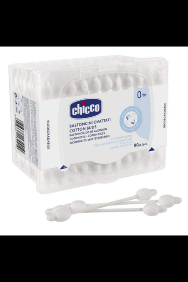 CHICCO | Cotton Buds with Ear Protection - 90 PCS | 10441000000