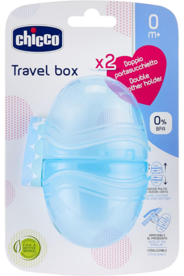 CHICCO | Double Soother Holder Blue | 7264800000