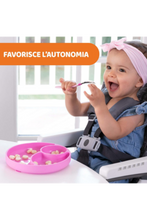 CHICCO | Easy Menu Silicone Plate with Suction Cup - Pink | 10216100000