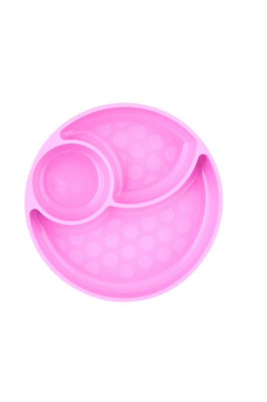 CHICCO | Easy Menu Silicone Plate with Suction Cup - Pink | 10216100000