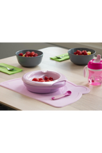 CHICCO | First Food Spoon Angled 8M + Soft Silicone Pink [Girl] | 16100100000