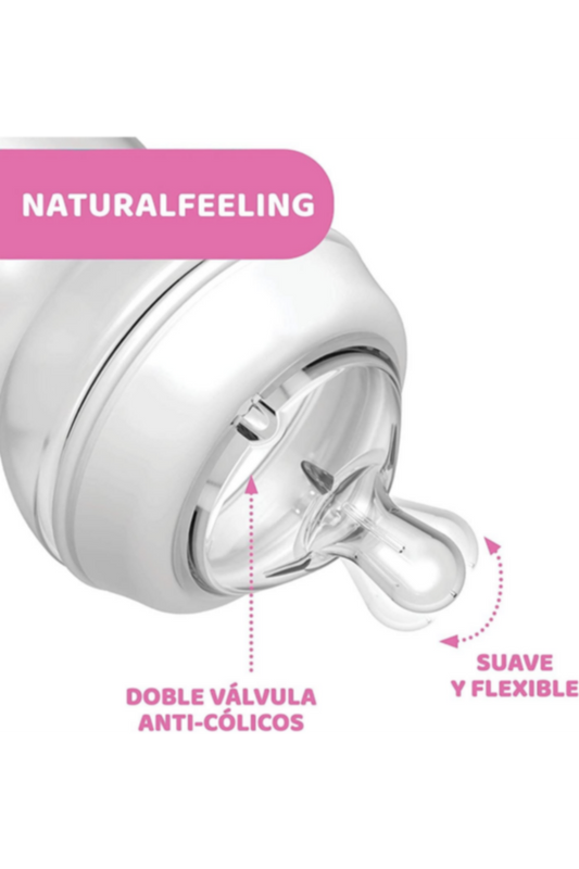 CHICCO | Natural Feeling Bottle 6M+ - 330ML - Fast Flow | 80737000040
