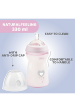 CHICCO | Natural Feeling Bottle PP 6M+ - 330ML - Girl | 81335100000