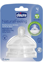 CHICCO | Natural Feeling Teat 4M+ - Adjustable Flow - 2PCS | 81035200000