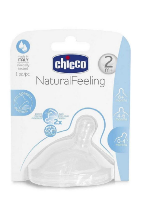CHICCO | NaturalFeeling Teat 2m+ - Medium Flow | 81023100000