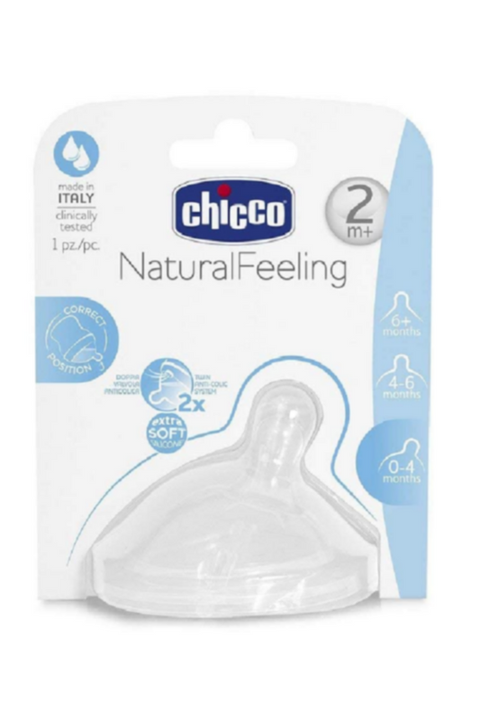 CHICCO | NaturalFeeling Teat 2m+ - Medium Flow | 81023100000