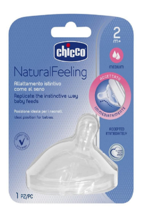 CHICCO | NaturalFeeling Teat 2m+ - Medium Flow | 81023100000