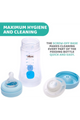 CHICCO | Perfect5 Bottle for Boys 2M+ - 240ML - Medium Flow - Silicone | 20223200040