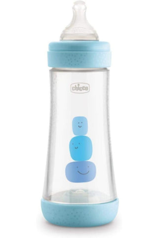 CHICCO | Perfect5 Bottle for Boys 4M+ - 300ML - Fast Flow - Silicone | 20235200040