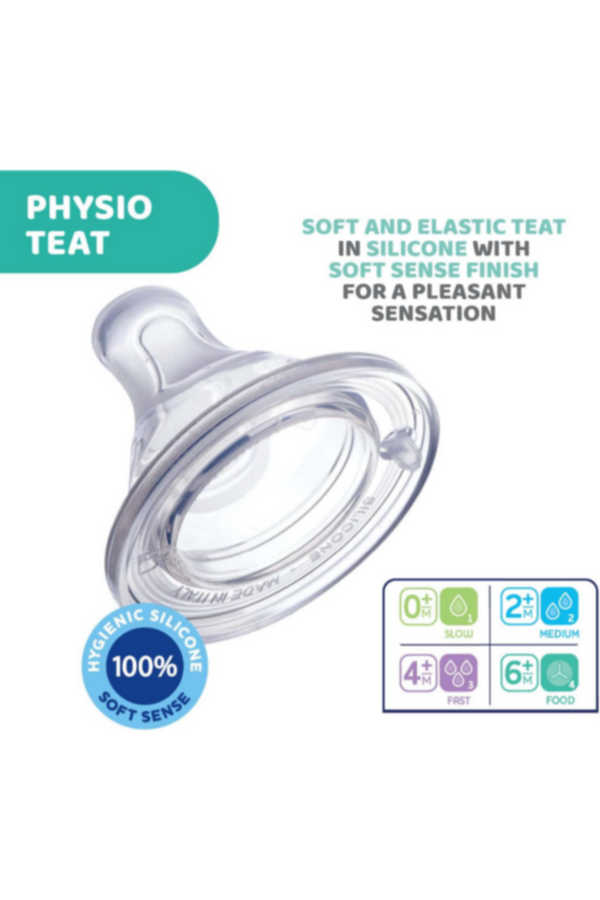 CHICCO | Perfect5 Bottle for Girls 0M+ - 150ML - Slow Flow - Silicone | 20211100040