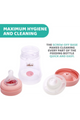 CHICCO | Perfect5 Bottle for Girls 0M+ - 150ML - Slow Flow - Silicone | 20211100040