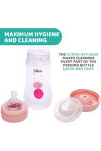 CHICCO | Perfect5 Bottle for Girls 2M+ - 240ML - Medium Flow - Silicone | 20223100040