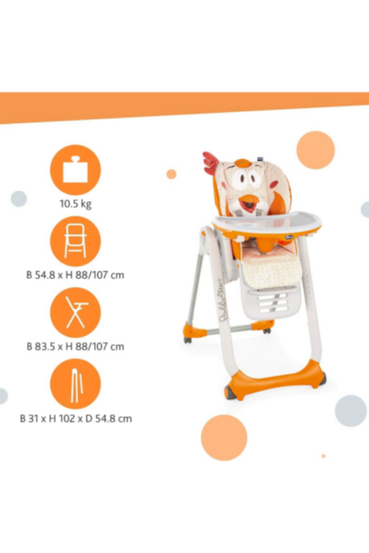 CHICCO | Polly 2 Start Highchair - Fancy Chicken | 79205960000