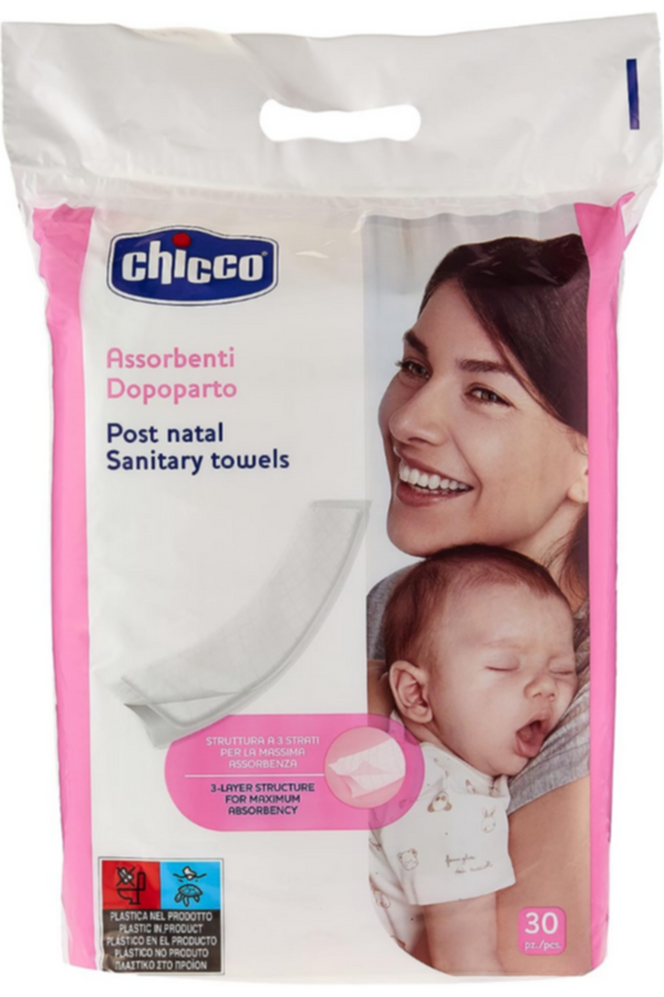 CHICCO | Postpartum 3 Layers Sanitary Towels - 30 Pcs | 1143000000