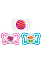 CHICCO | Silicone Soother Physio Light Girl 16-36M - 2PCS | 71035110000
