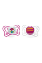 CHICCO | Silicone Soother Physio Light Girl 16-36M - 2PCS | 71035110000