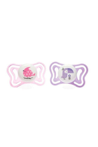 CHICCO | Silicone Soother Physio Light Girl 2-6M - 2PCS | 71031110000