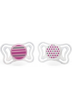 CHICCO | Silicone Soother Physio Light Girl 6-16M - 2PCS | 71033110000