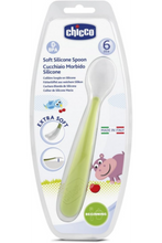 CHICCO | Soft Silicone Spoon 6M+ - Green | 6828510000