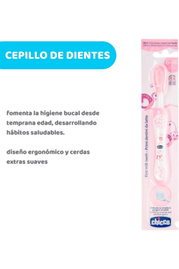 CHICCO | Toothbrush 6-36 Months - Pink | 6958100000