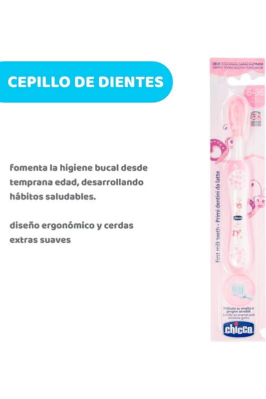 CHICCO | Toothbrush 6-36 Months - Pink | 6958100000