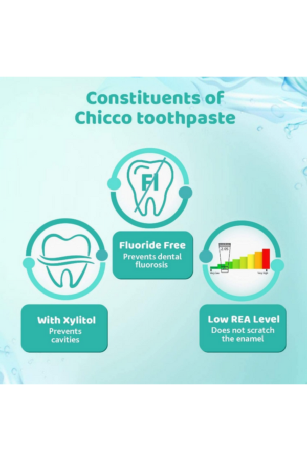 CHICCO | Toothpaste Strawberry 12M+ - 50ML - No Fluoride | 2321100000