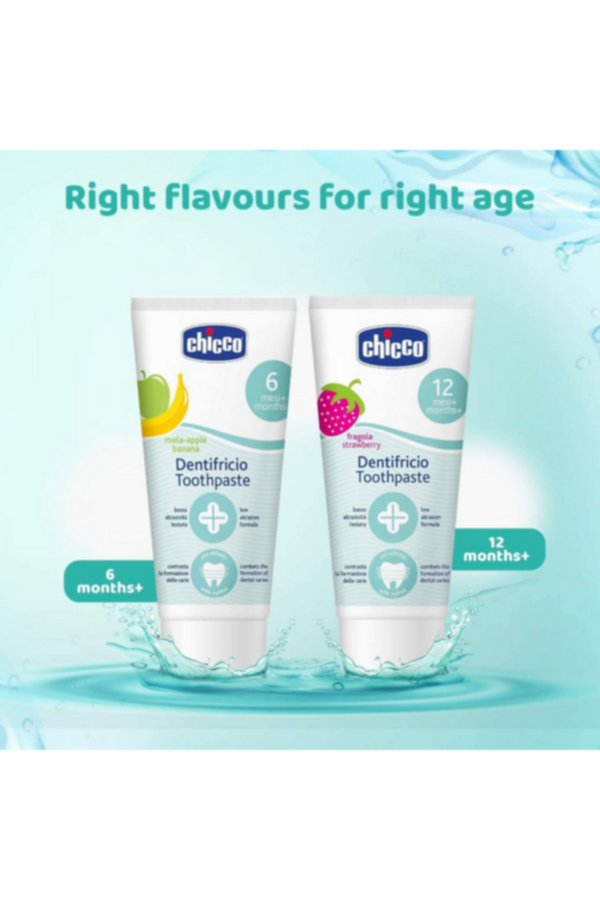 CHICCO | Toothpaste Strawberry 12M+ - 50ML - No Fluoride | 2321100000