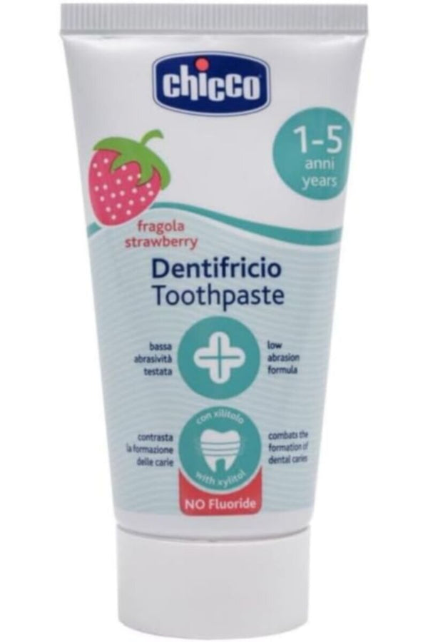 CHICCO | Toothpaste Strawberry 12M+ - 50ML - No Fluoride | 2321100000