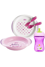 CHICCO | Weaning Set 12M+ - Pink- Girl | 16201100000