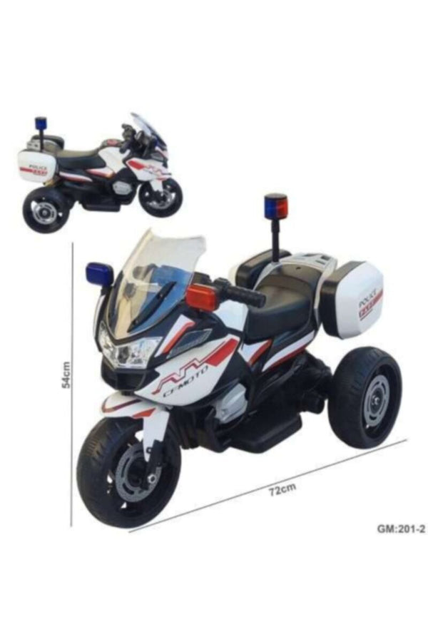 Children Electronic Motorcycle 2-6Yrs White | 201 2