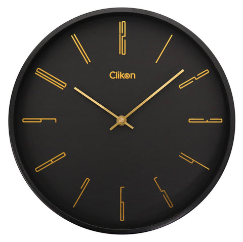 CLIKON | Wall Clock 12inch Premium Metal Frame | CK1122