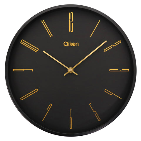 CLIKON | Wall Clock 12inch Premium Metal Frame | CK1122