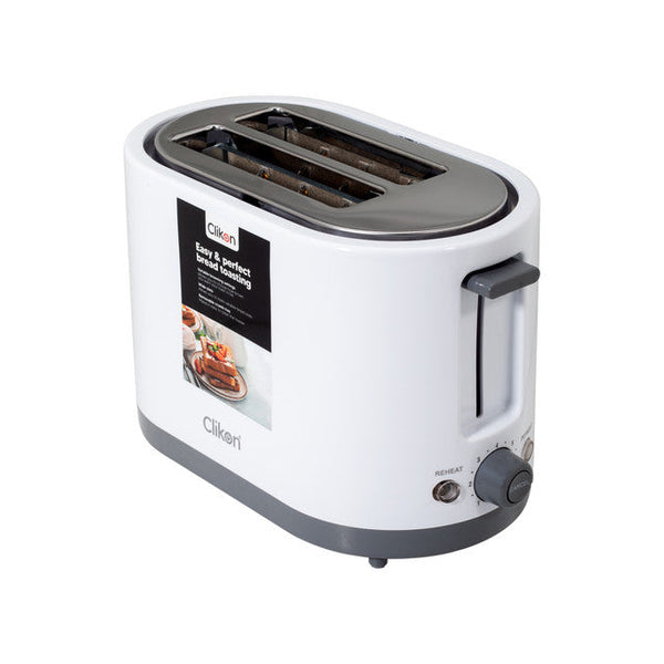 CLIKON | Bread Toaster 2 Slices With Refrost And Reheat Function 750W | CK2457