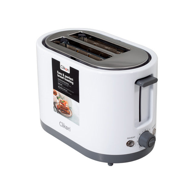 CLIKON | Bread Toaster 2 Slices With Refrost And Reheat Function 750W | CK2457