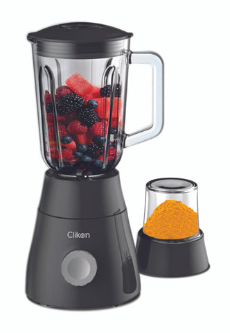 CLIKON | 2 In 1 Blender With Unbreakable Jar Chopper Set 1.5L 600W | CK2674