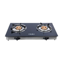 CLIKON | 2 Two Burner Glass Top Gas Stove | CK4278