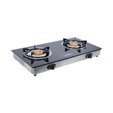 CLIKON | 2 Two Burner Glass Top Gas Stove | CK4278