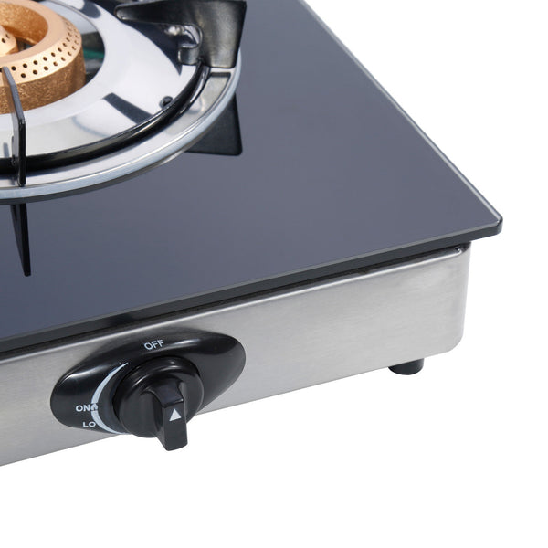 CLIKON | 2 Two Burner Glass Top Gas Stove | CK4278
