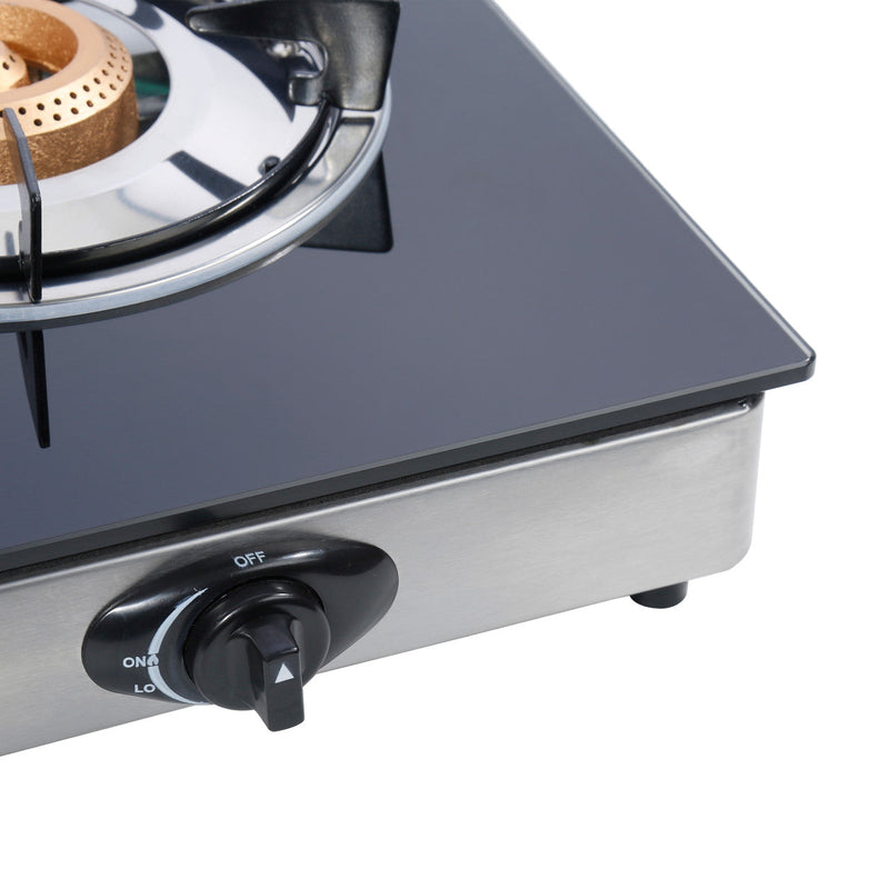 CLIKON | 2 Two Burner Glass Top Gas Stove | CK4278