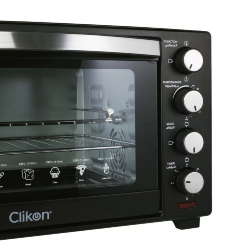 CLIKON | 30L Toaster Oven With Rotisserie & Convention | CK4312